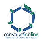 construction line green blue logo