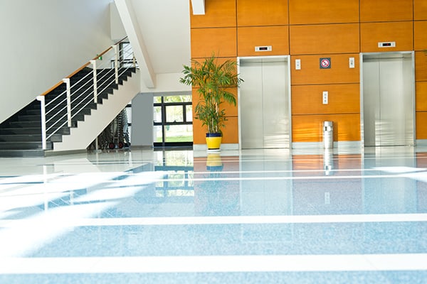 lift lobby and flooring